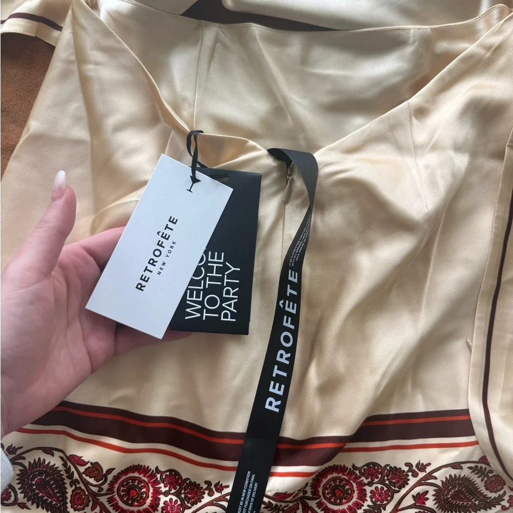 NWT Retrofête Adelaide Silk Mini Dress – Size XS - Picture 7 of 7